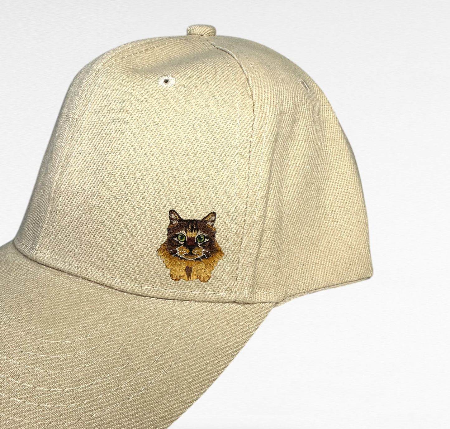 Maine Cat Embroidered Hat, Baseball Cap, Cat mom gift
