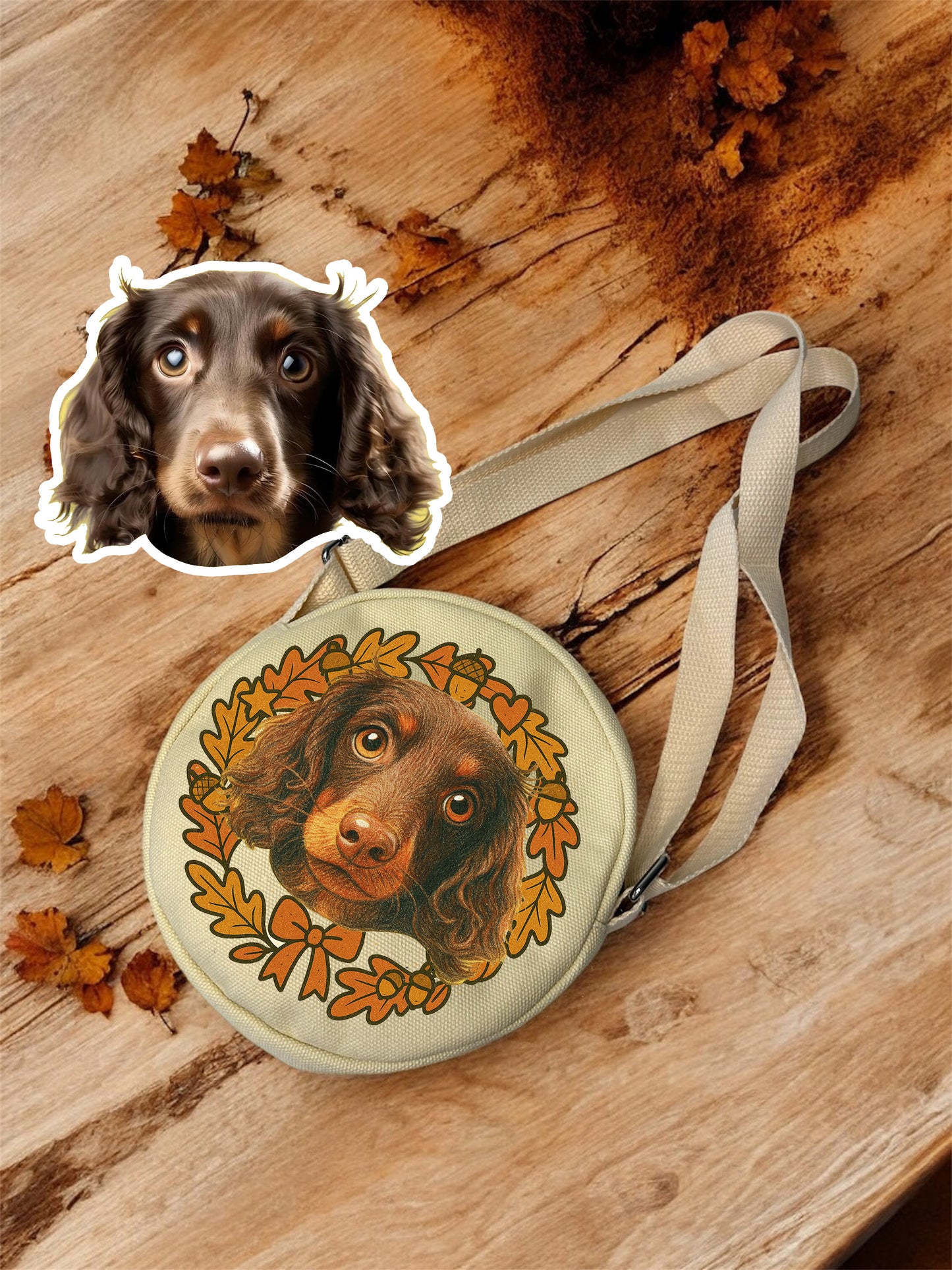 Custom Pet Portrait Canvas Bag – Hand Drawn style pet Tote | Bittersweet Illustration