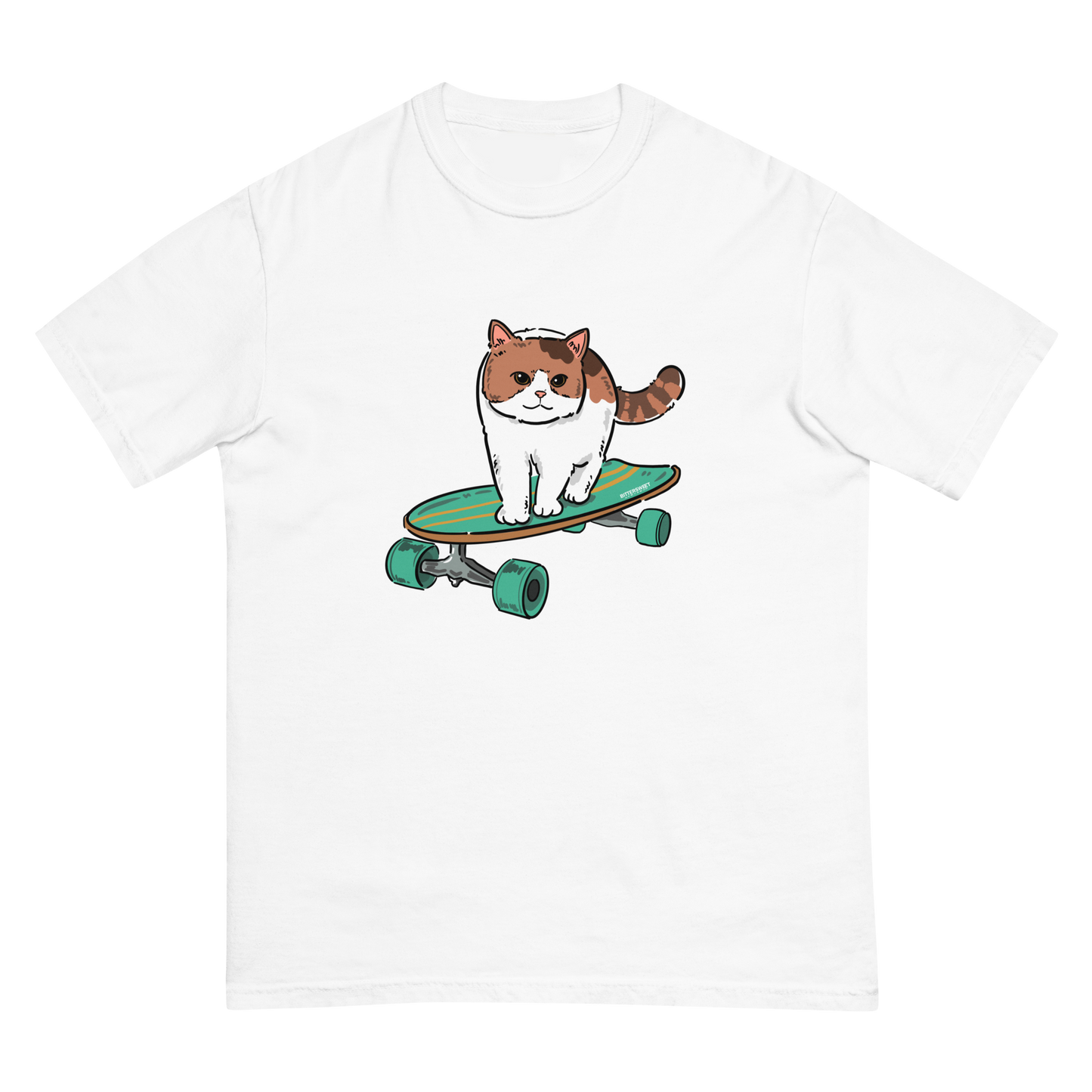 Skateboard Cat graphic Tee*