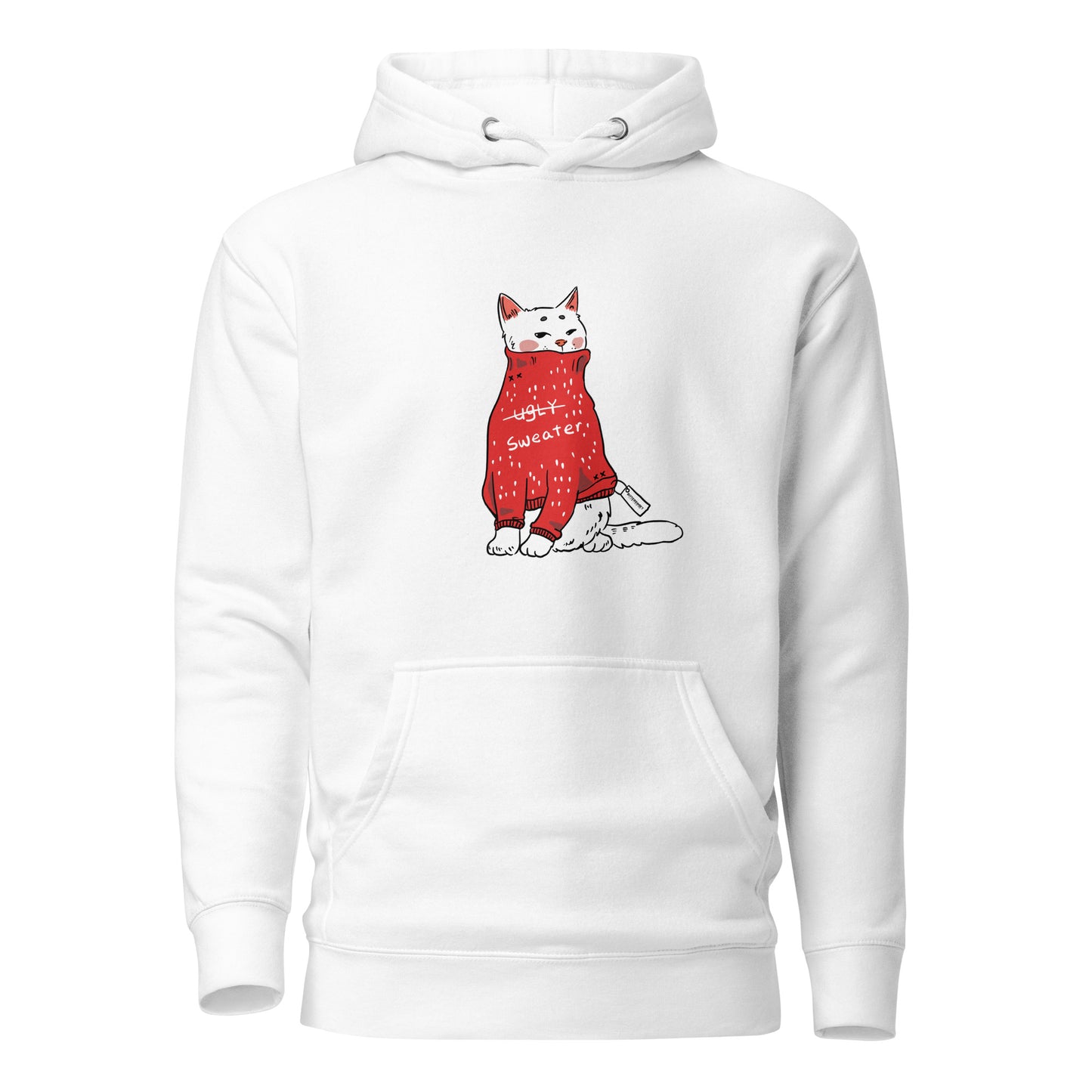 Too cute for ugly sweatshirt, Christmas hoodie, holiday hoodies