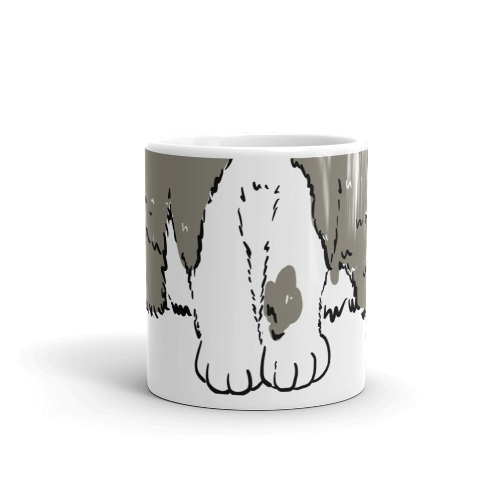 Stay paw-sitive (grey ) 11oz mug