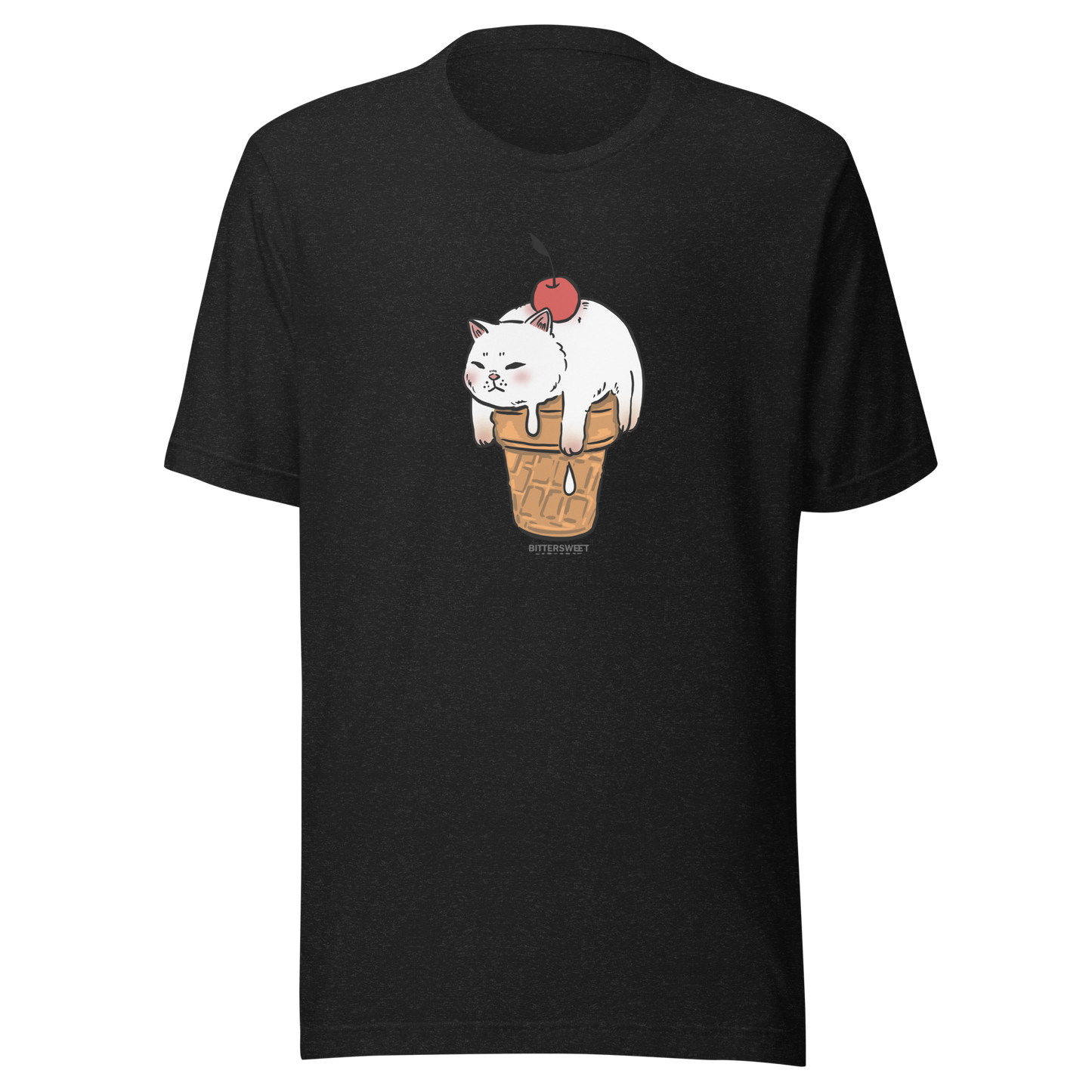 Ice cream needed funny cat Heavyweight Cotton Tee, Cat graphic tees