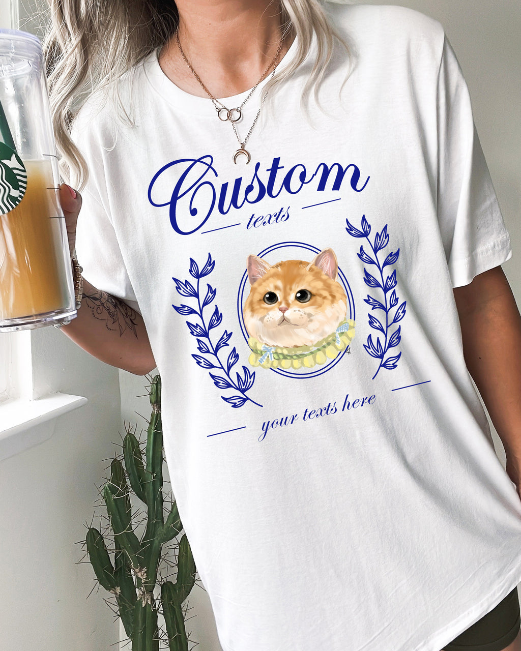 Customized pet portraits T-shirt