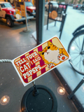Funny Cat Car Sticker – Waterproof Removable Car Decal