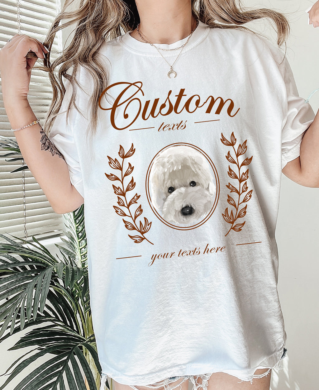 Customized pet portraits T-shirt