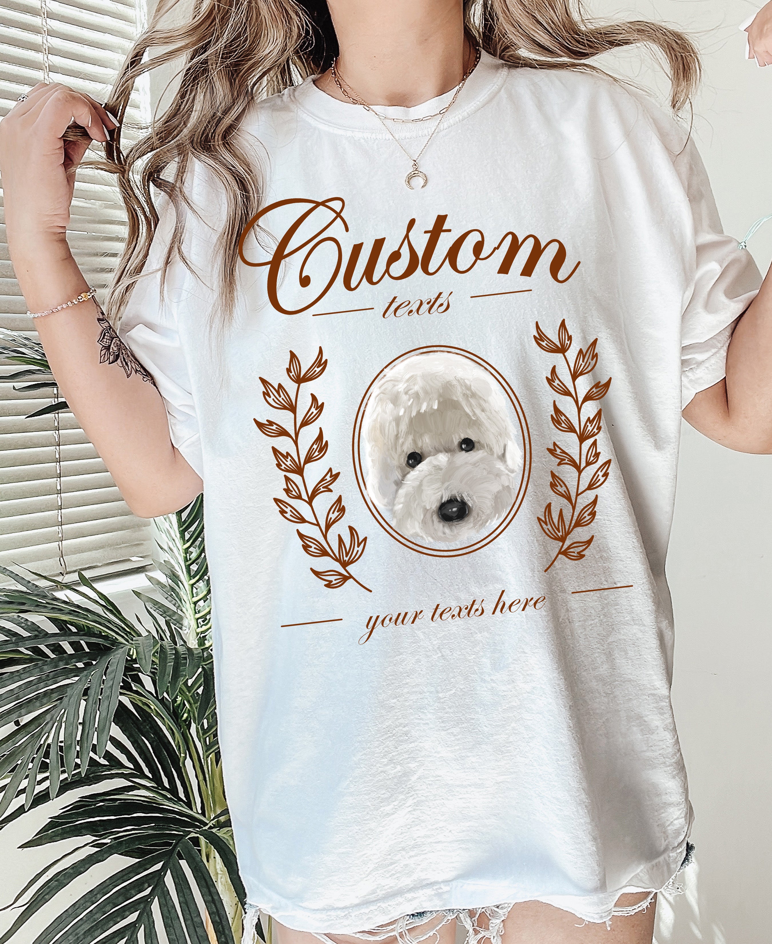 Customized pet portraits T-shirt