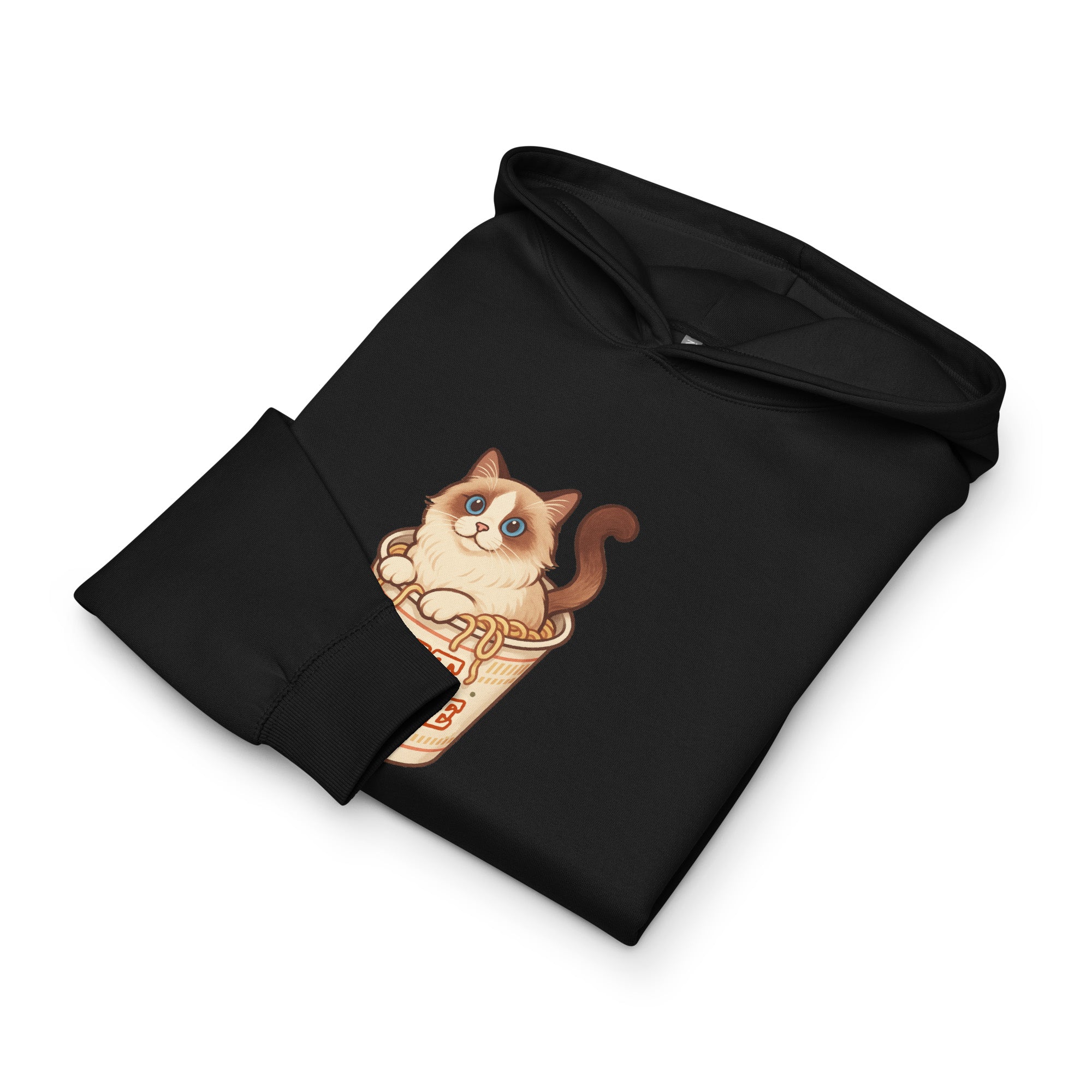 Kawaii Ramen Cat Graphic Hoodie | Unisex Streetwear
