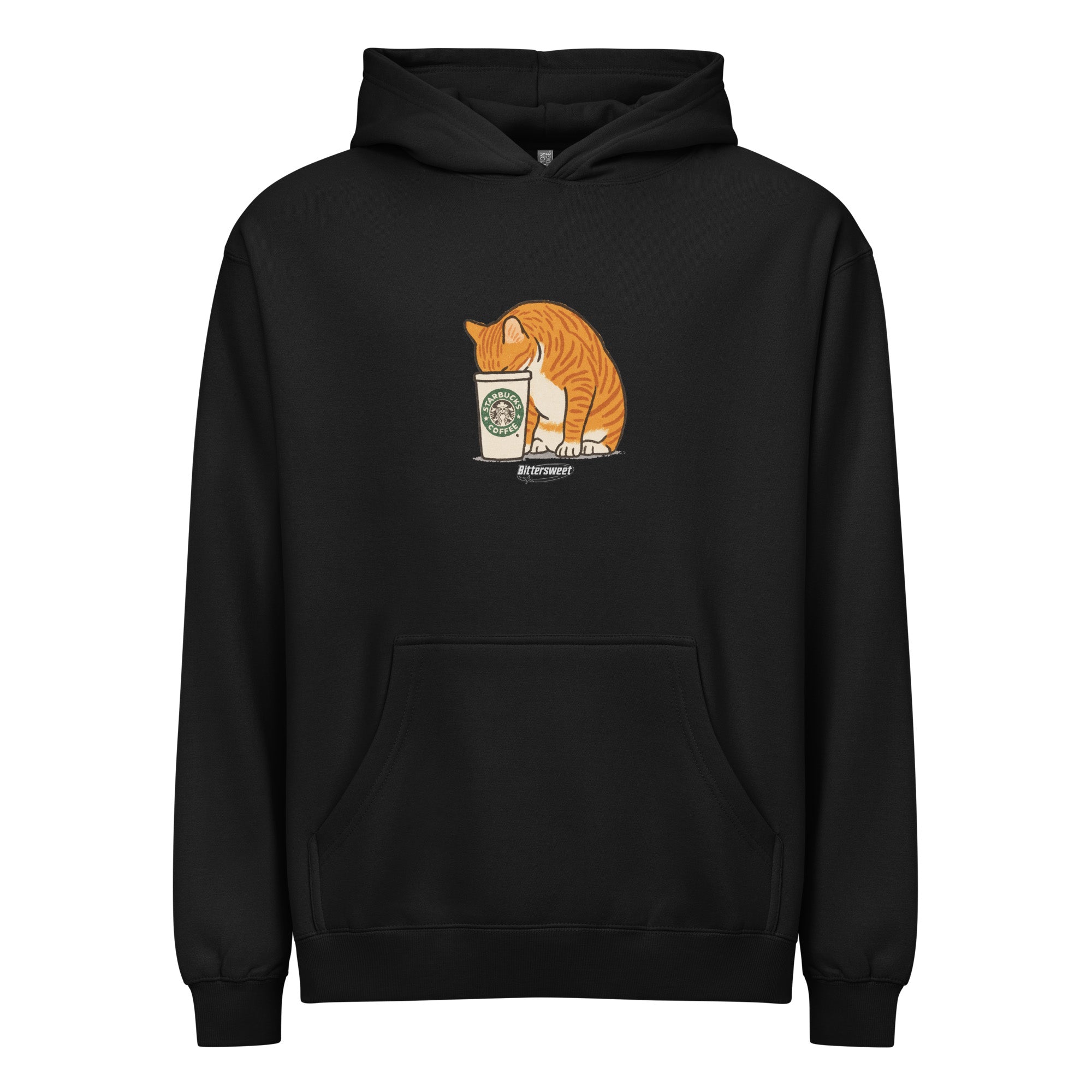 Coffee Cat Graphic Hoodie | Unisex Sweatshirt