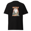 Catzilla Cat graphic tee heavy weight，funny cat graphic tees