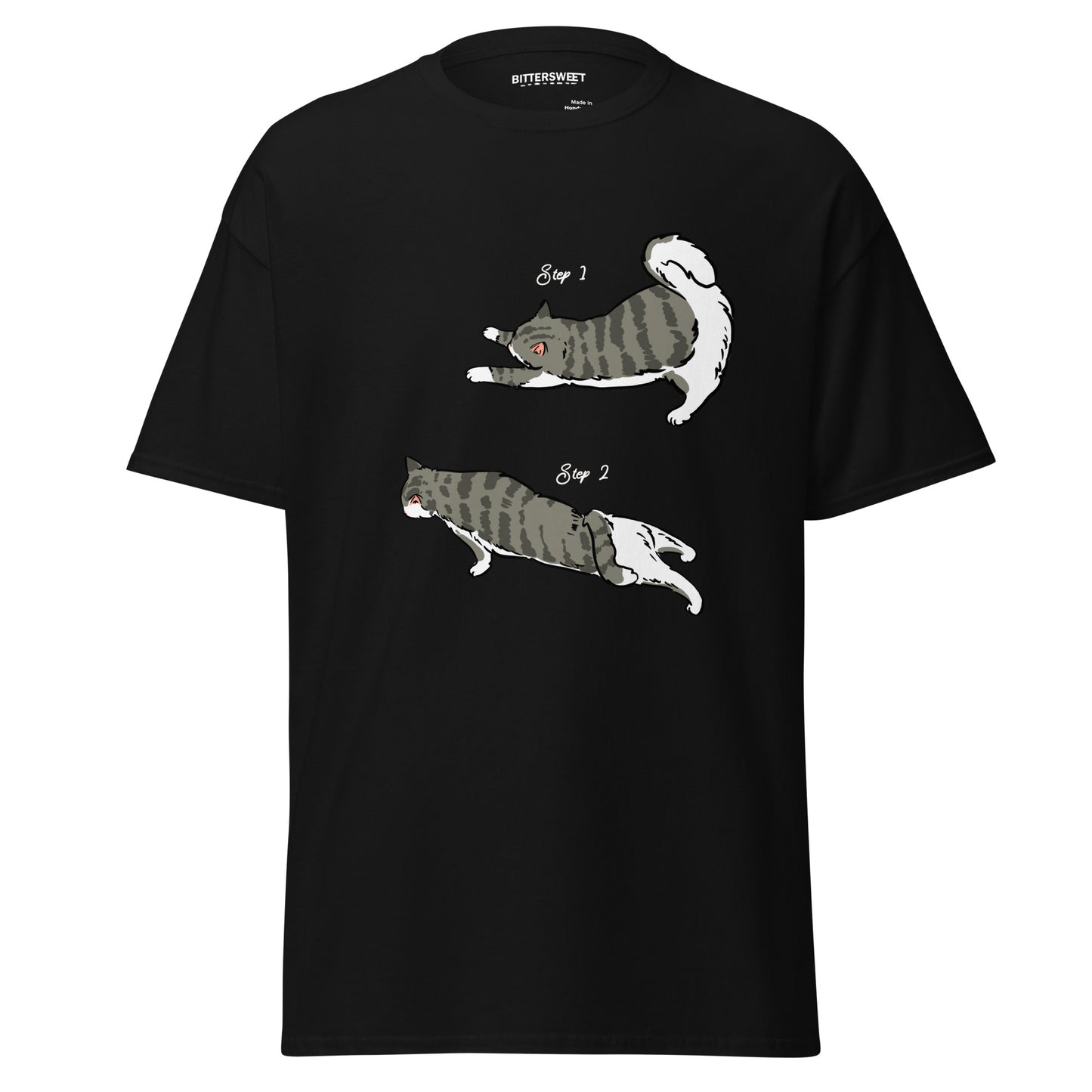 Funny cat graphic heavyweight T-shirt