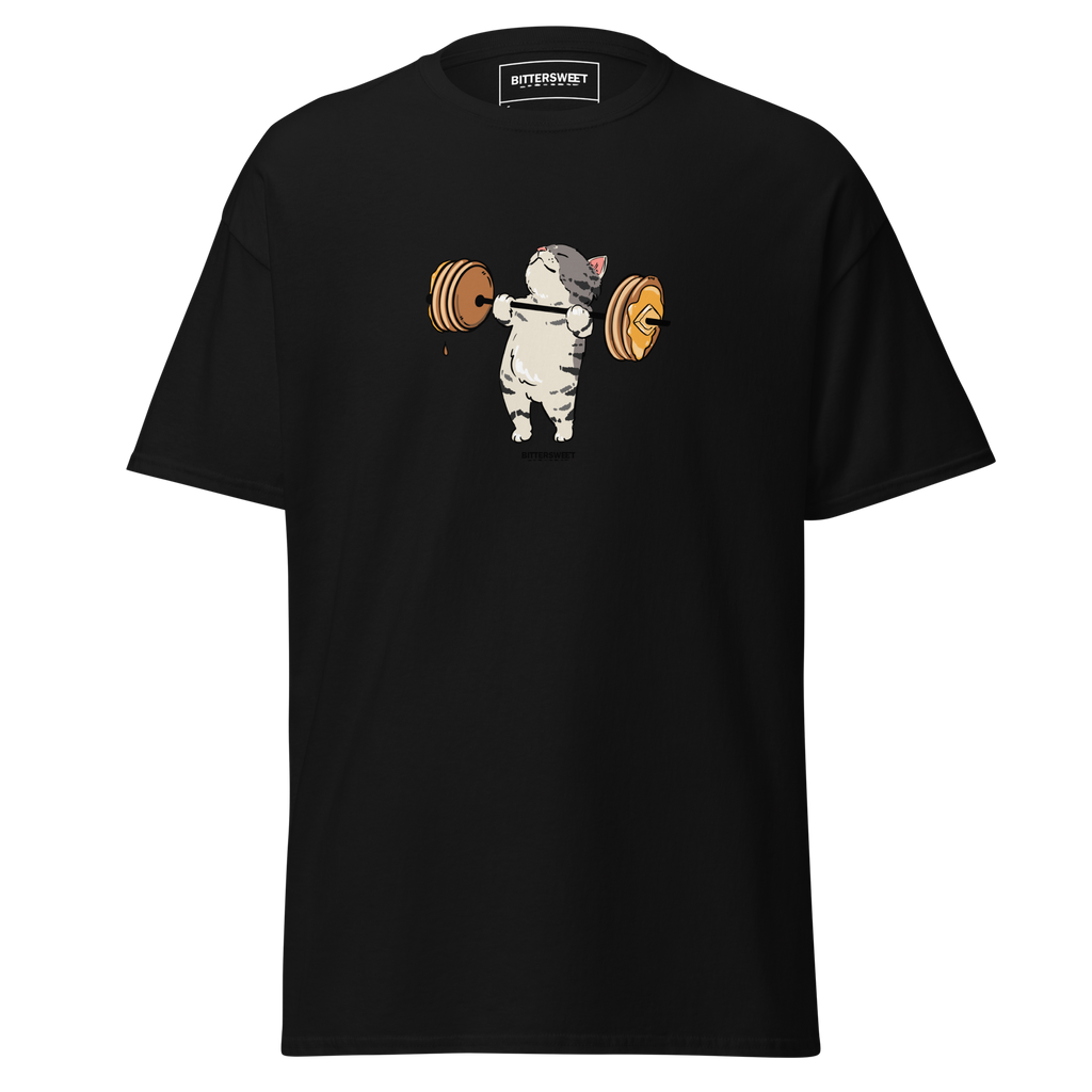Funny cat graphic heavyweight Gym T-shirt