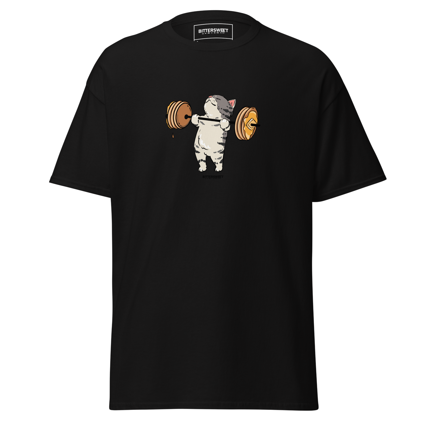 Funny cat graphic heavyweight Gym T-shirt