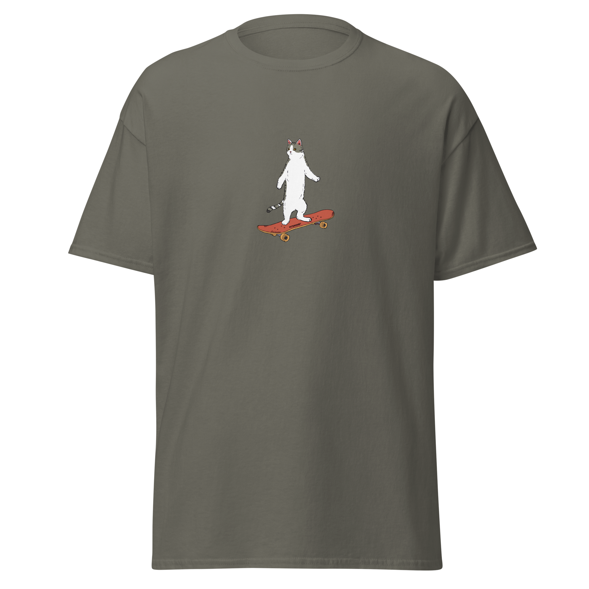 On board Cat graphic tee heavy weight