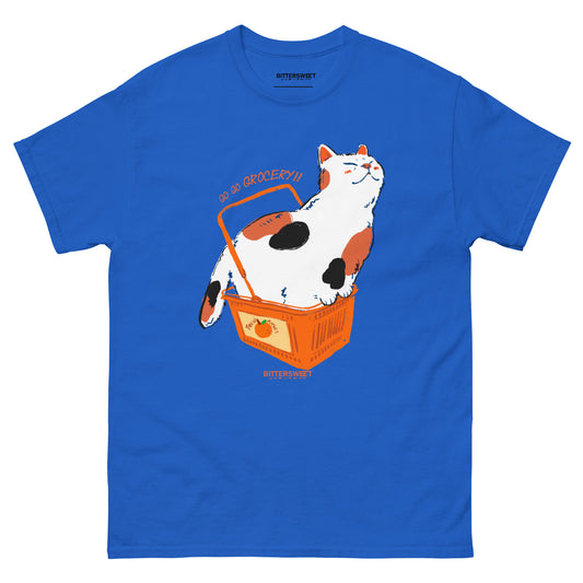 Funny cat graphic heavyweight T-shirt