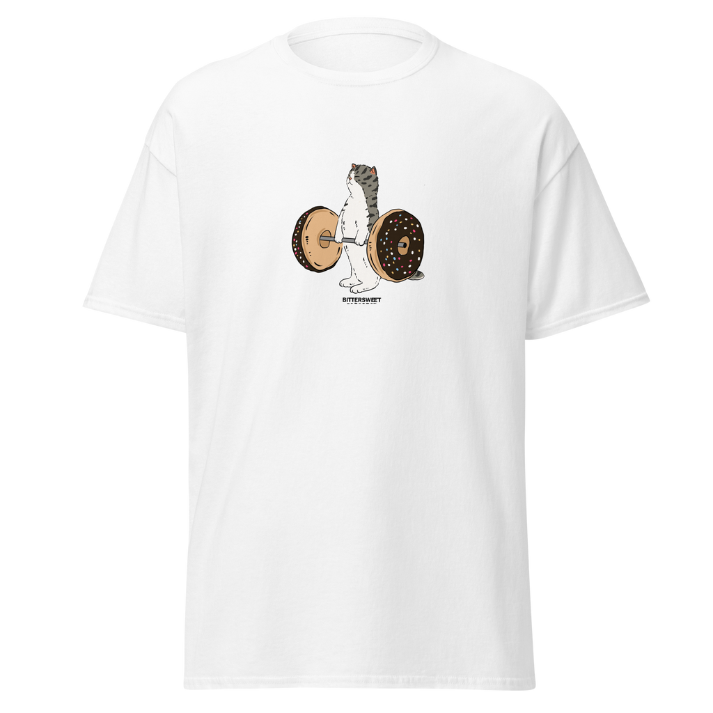 Arm day Cat graphic tee heavy weight 2XL