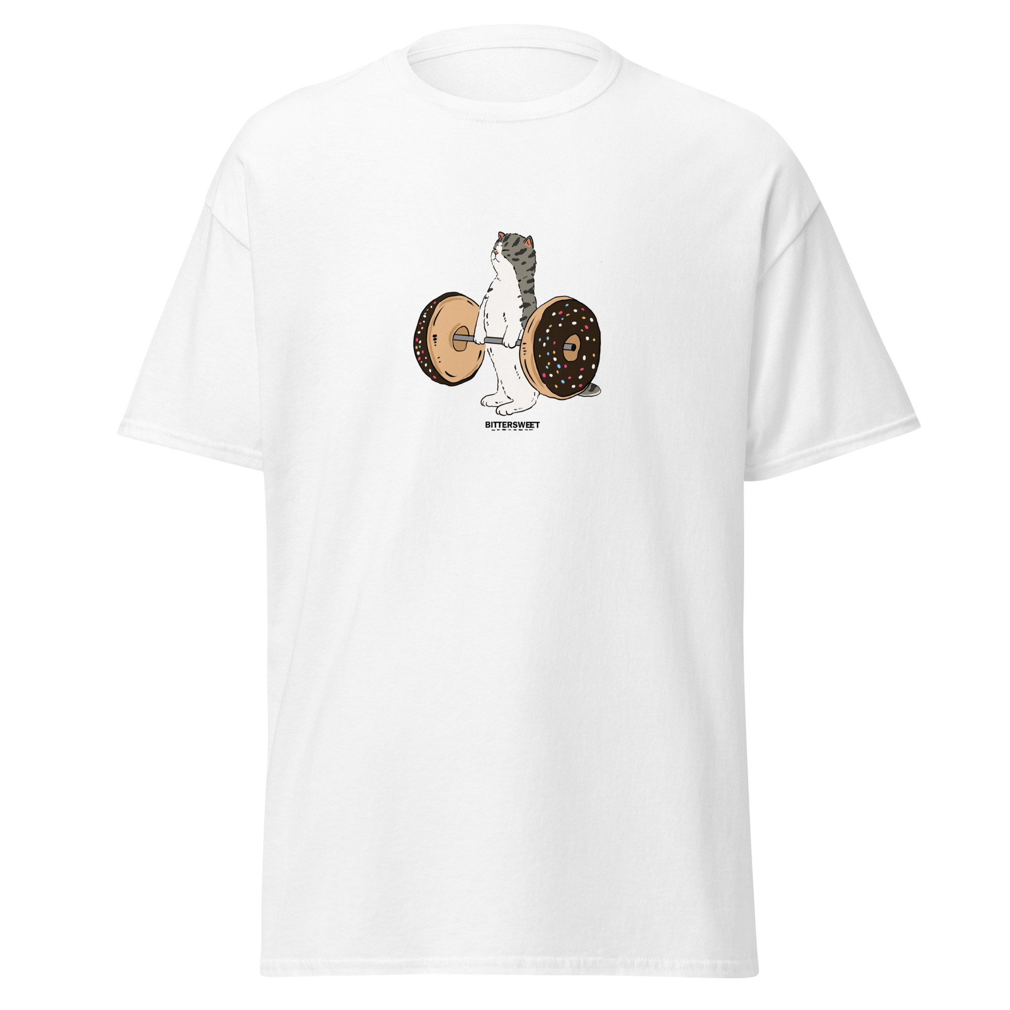 Arm day Cat graphic tee heavy weight 2XL