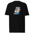 Snow day heavy weight，funny cat graphic tees