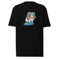 Snow day heavy weight，funny cat graphic tees*
