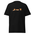 Orange Cat Stretch Graphic T-Shirt – Cute Minimal Cat Lover Tee Minimal aesthetic