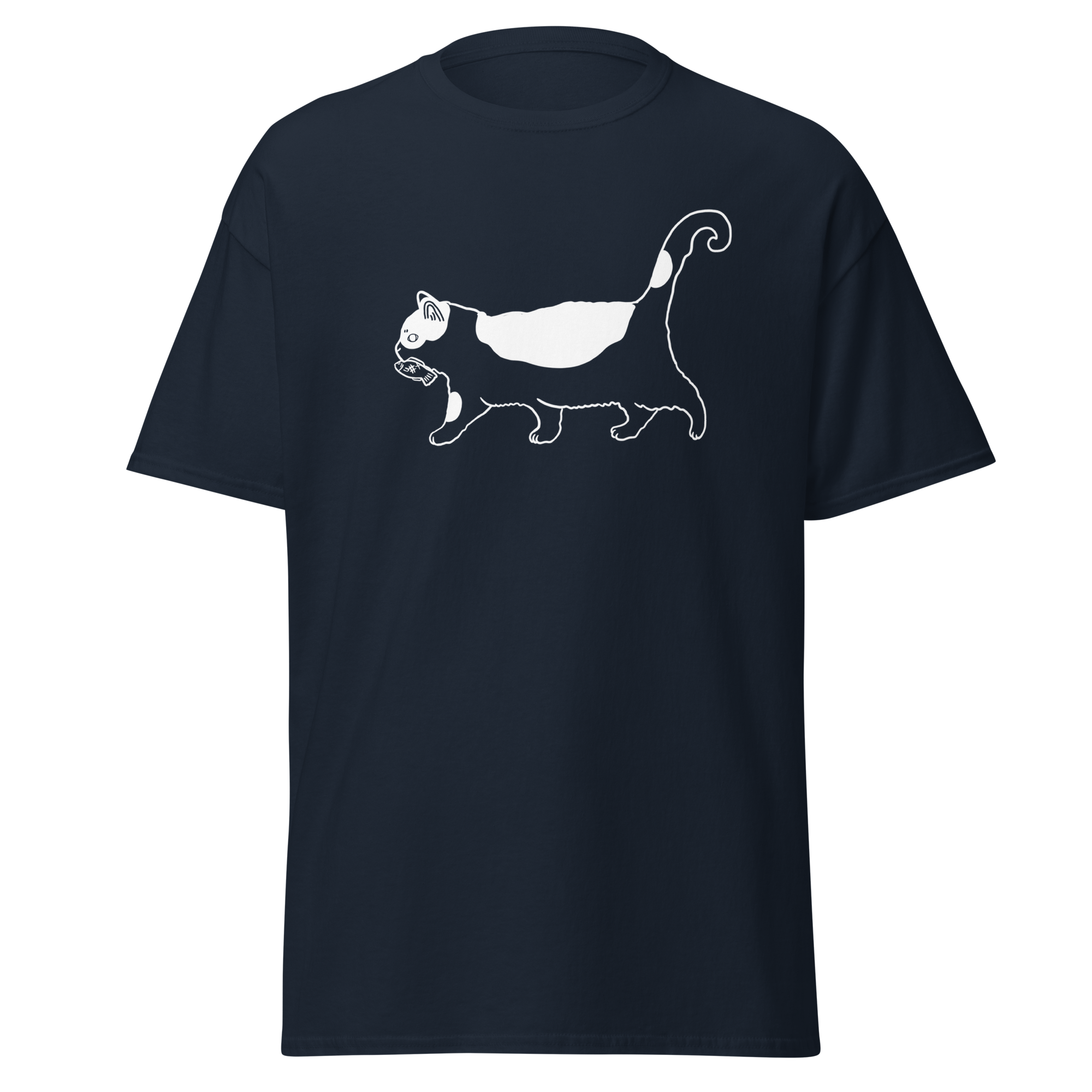 Simple cat T-shirt, funny cat t-shirt, heaveweight soft cotton T shirt