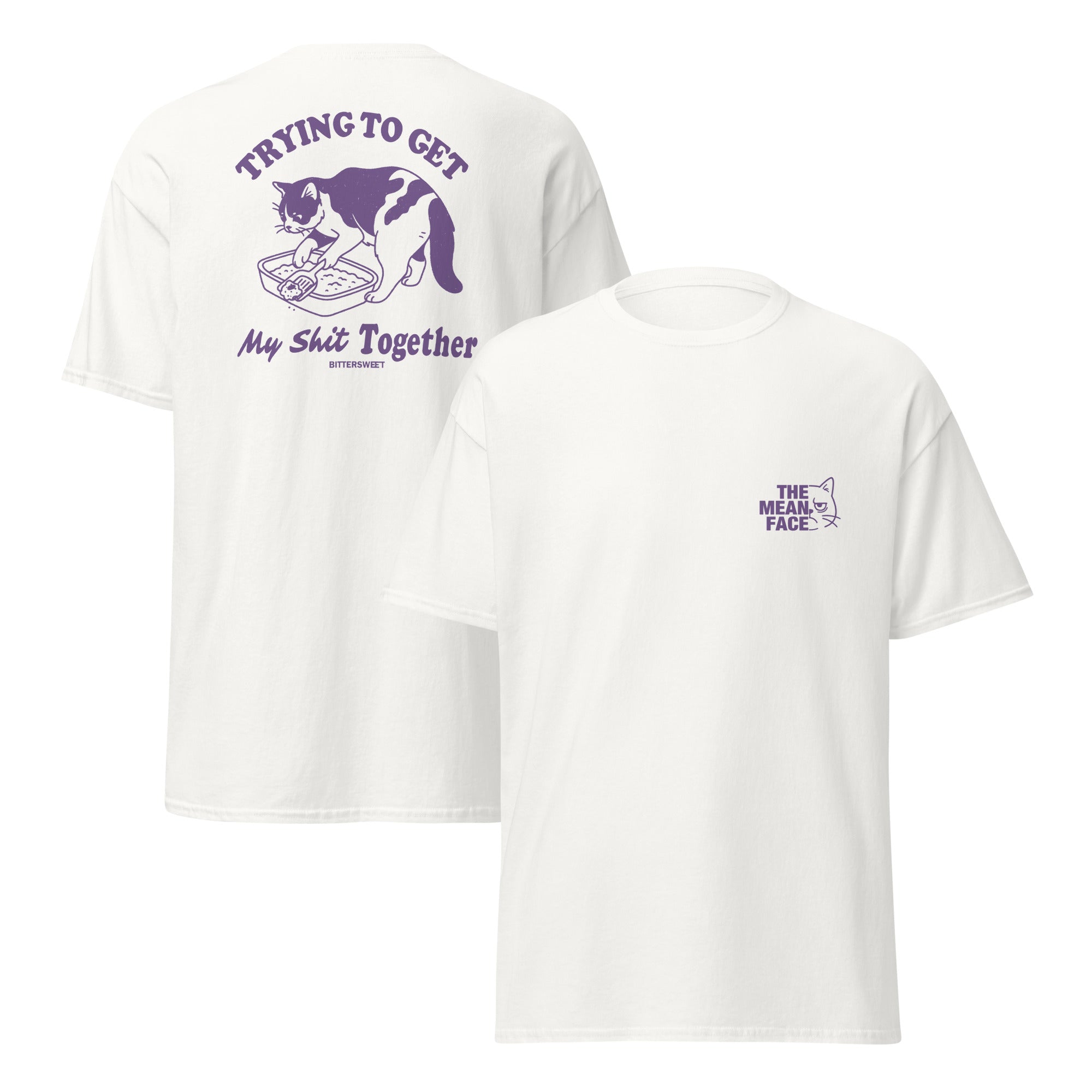 Trying To Get My Sh*t Together Cat Tee – Funny Cat Graphic T-Shirt