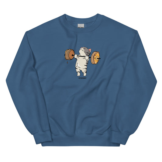 Funny cat graphic heavyweight Gym  Sweatshirt