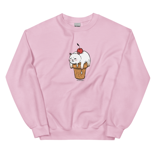 Ice cream Ultra soft Heavyweight sweater, Cat graphic sweater
