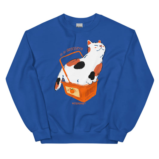 Funny cat graphic grocery Sweatshirt