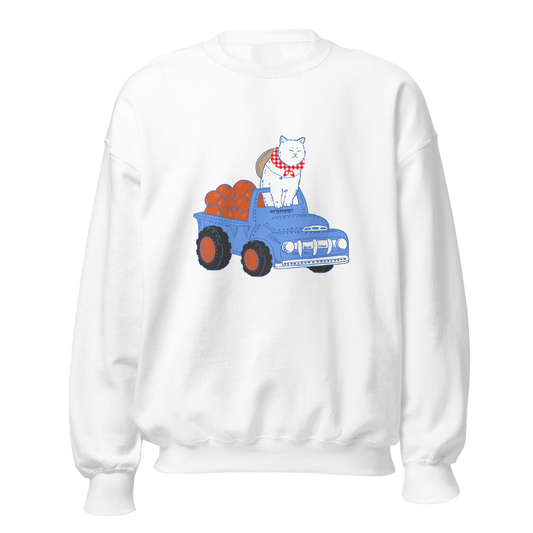 Farm truck Cat graphic printed ultra soft sweatshirt