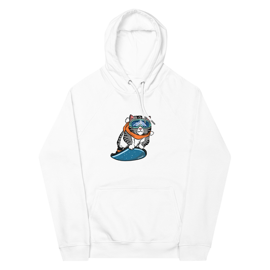 SnowSki ultra soft heavyweight hoodie. Cat funny graphic hoodies