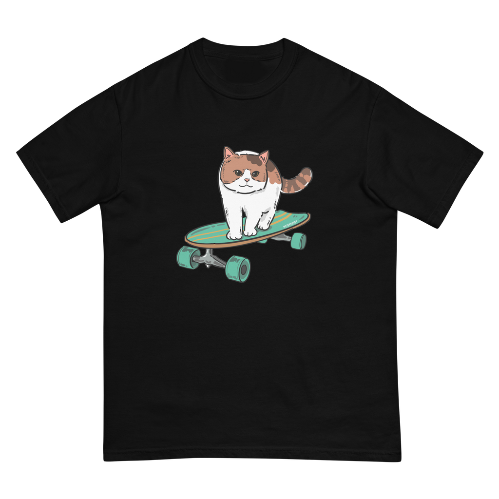 Skateboard Cat graphic Tee*