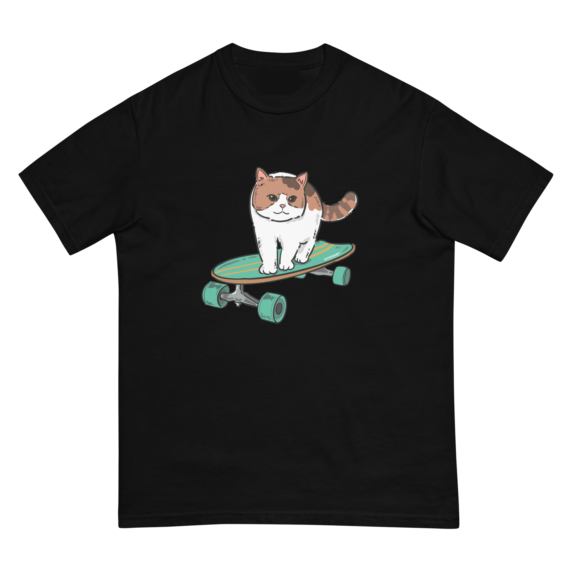 Skateboard Cat graphic Tee*