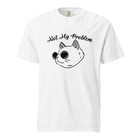 Unisex funny cat graphic T-shirt, No my problem graphic T-shirts