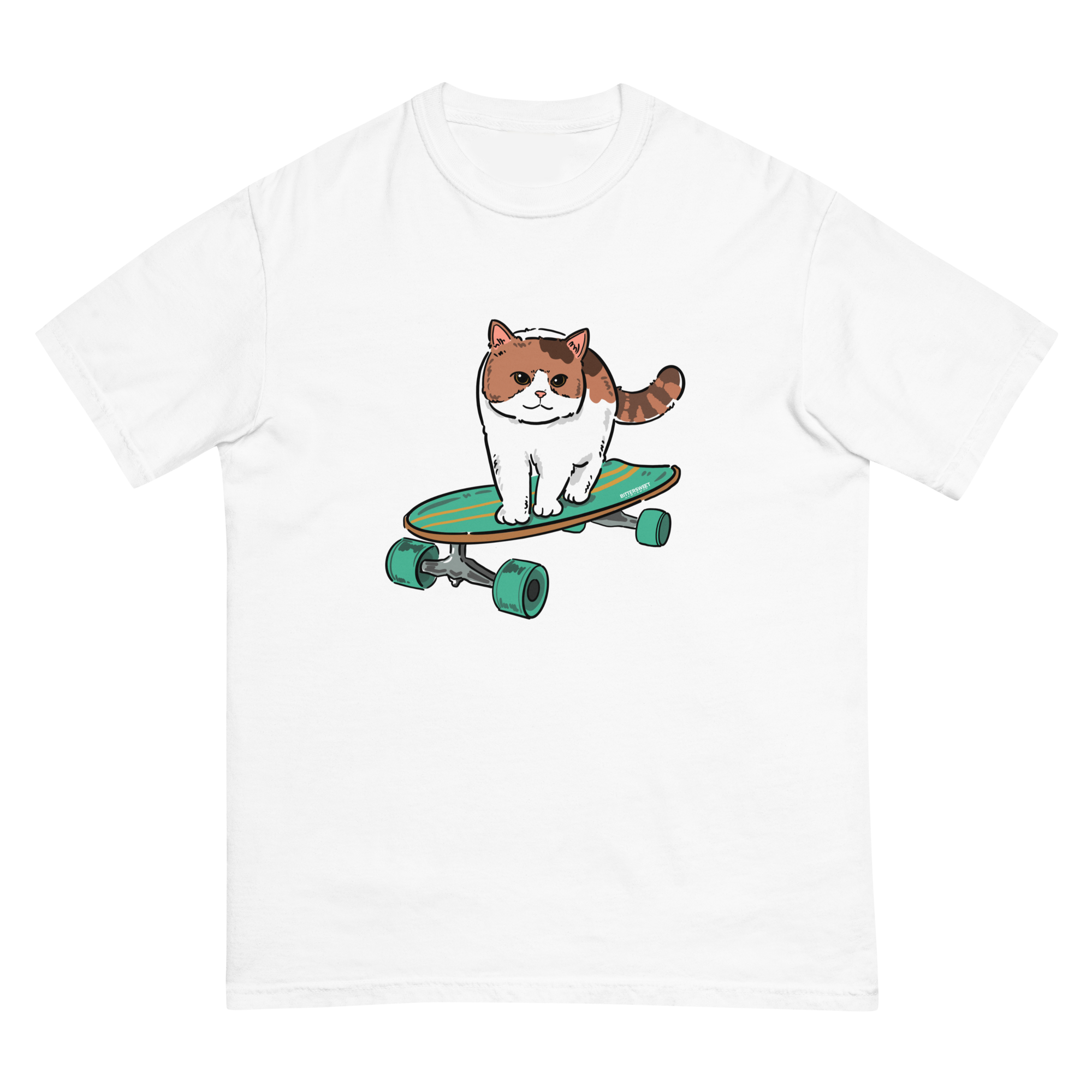 Skateboard Cat graphic Tee*