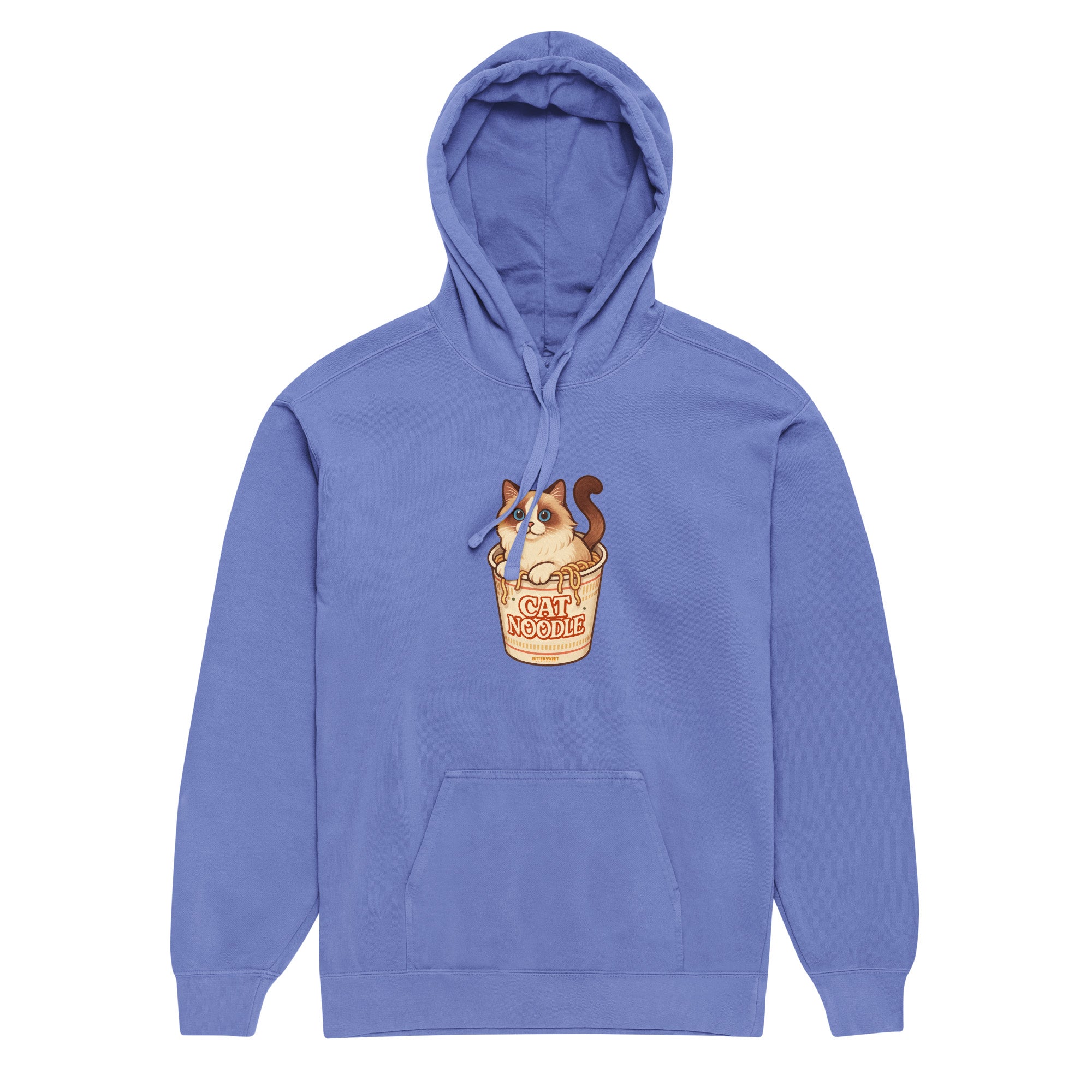 Kawaii Ramen Cat Graphic Hoodie | Unisex Streetwear