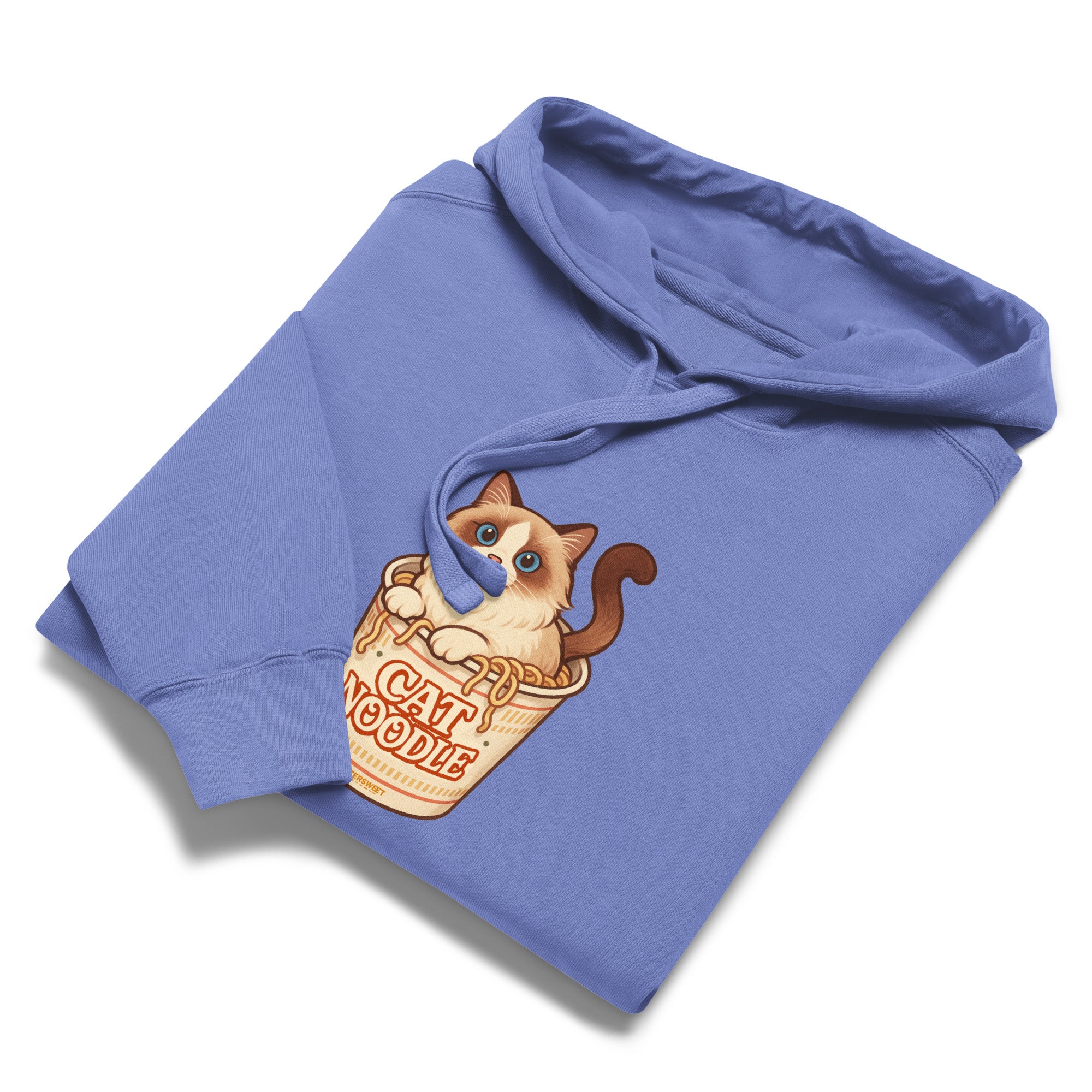 Kawaii Ramen Cat Graphic Hoodie | Unisex Streetwear