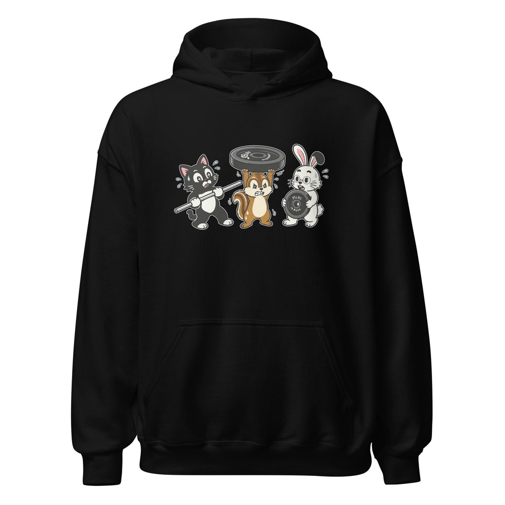 Lightweight Unisex Gym Hoodie | Weightlifting Animals