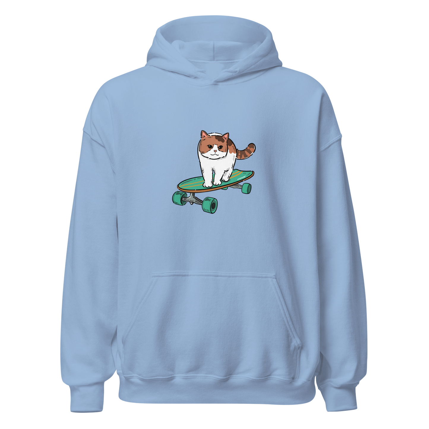 Skate board Cat funny graphic printed hoodies