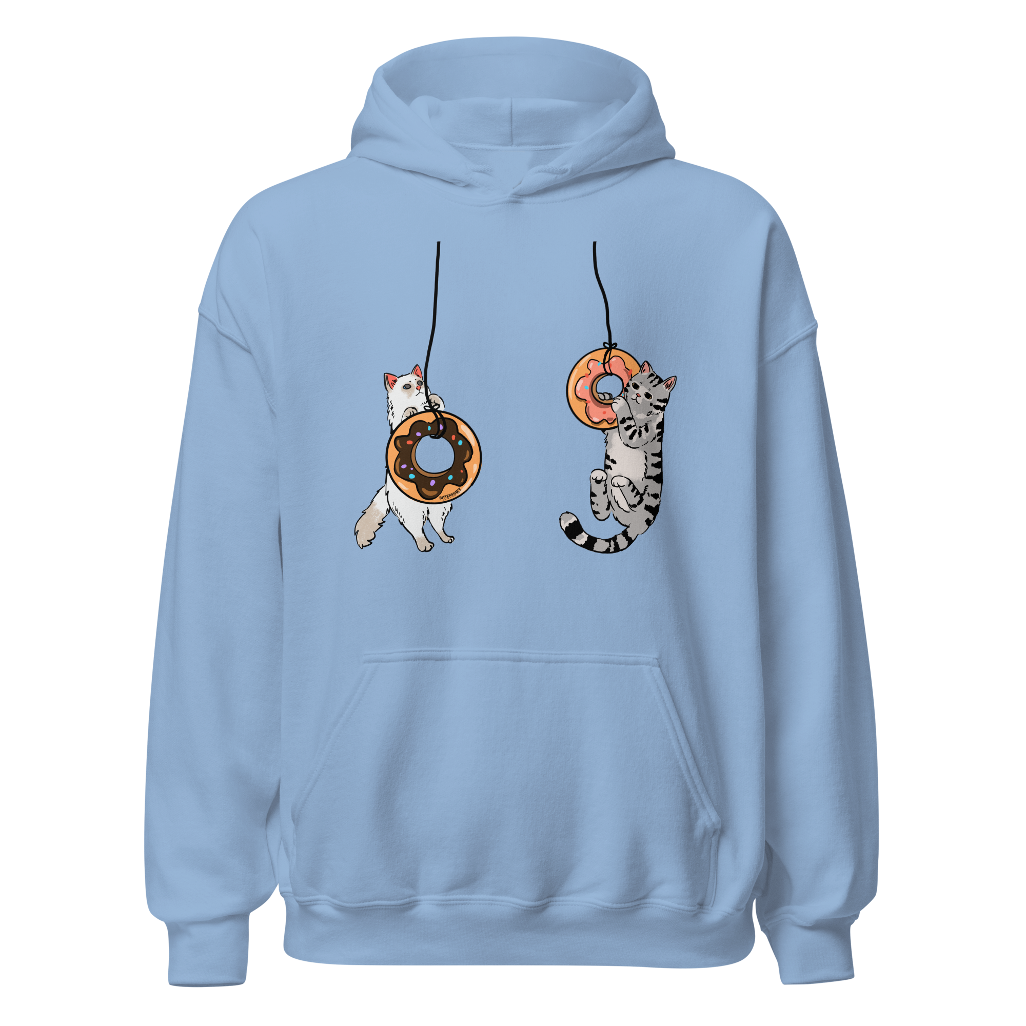 Donut cat graphic printed Hoodies