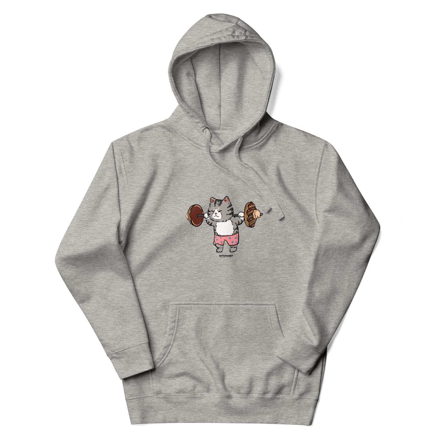 Funny cat graphic heavyweight Gym Hoodie