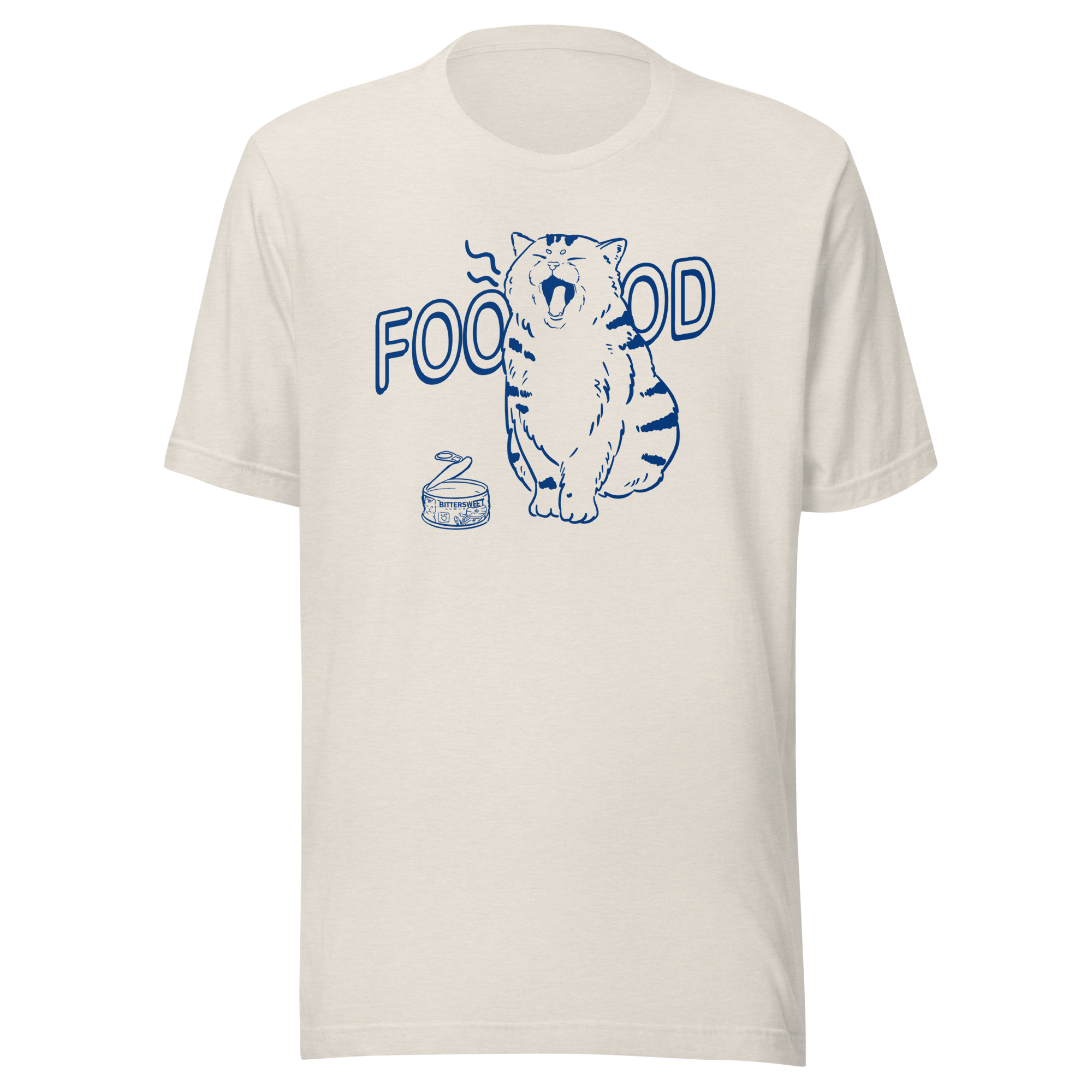 Food needed funny cat Heavyweight Cotton Tee, Cat graphic tees