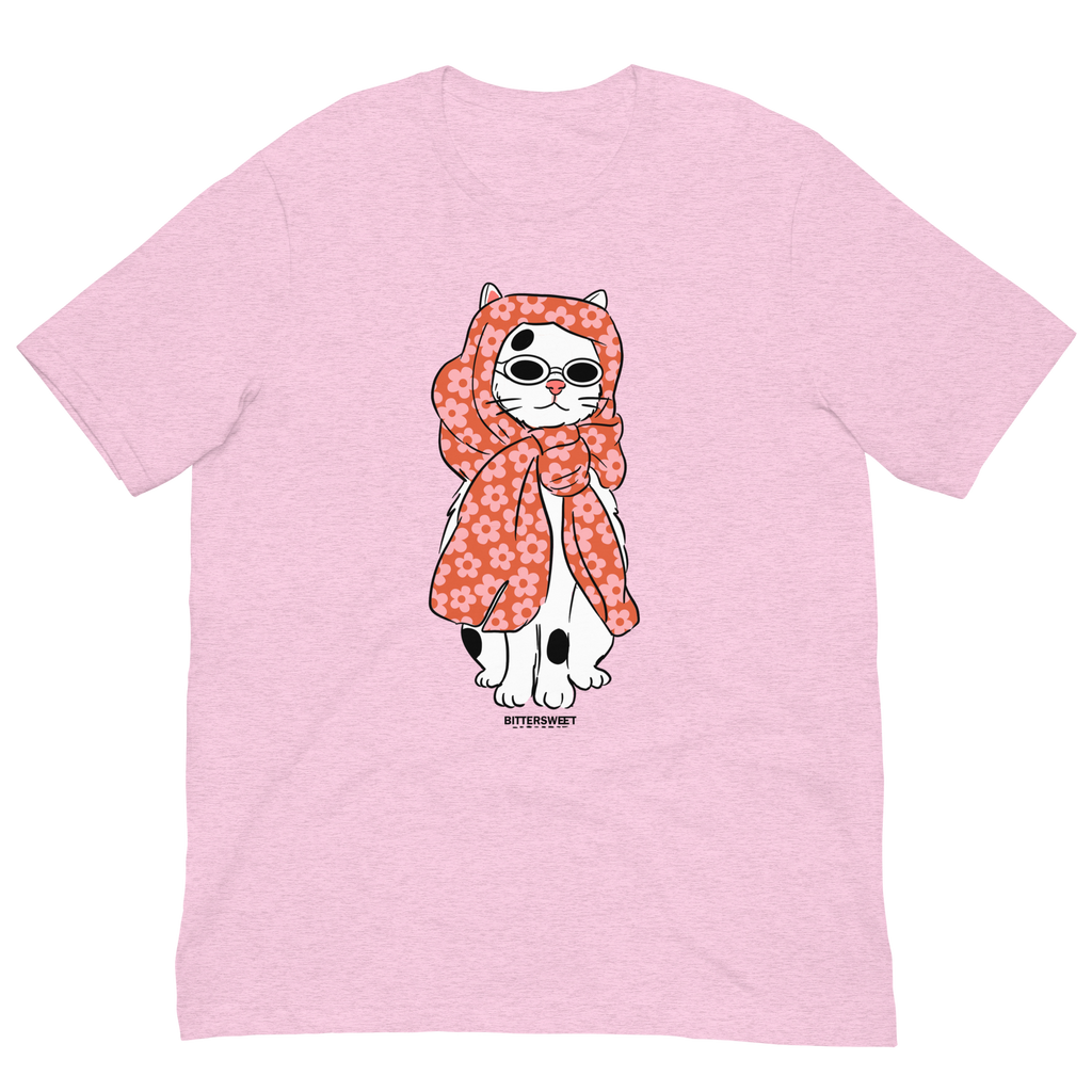 Pink Barbie Cat Graphic T-shirt