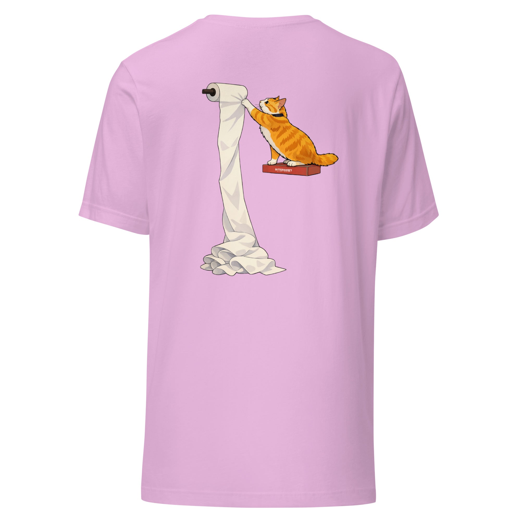 Funny Cat Graphic Tee – Orange Cat Graphic Printed T-Shirts, Comfort Heavy Cotton Cool T-Shirts