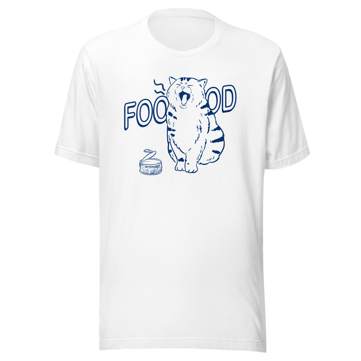 Food needed funny cat Heavyweight Cotton Tee, Cat graphic tees