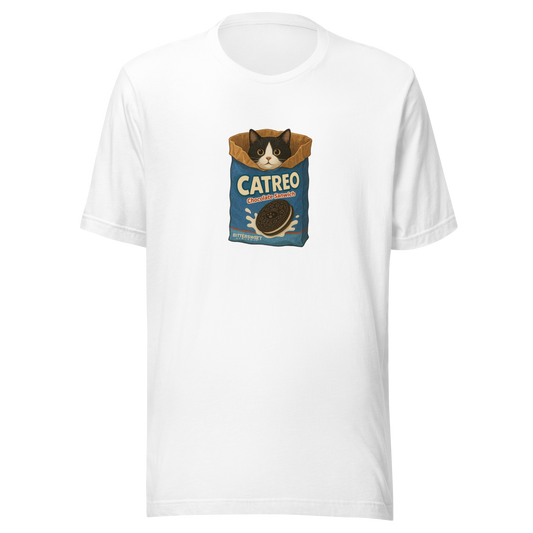 Oreo graphic Tees, cute cat print graphic t shirt