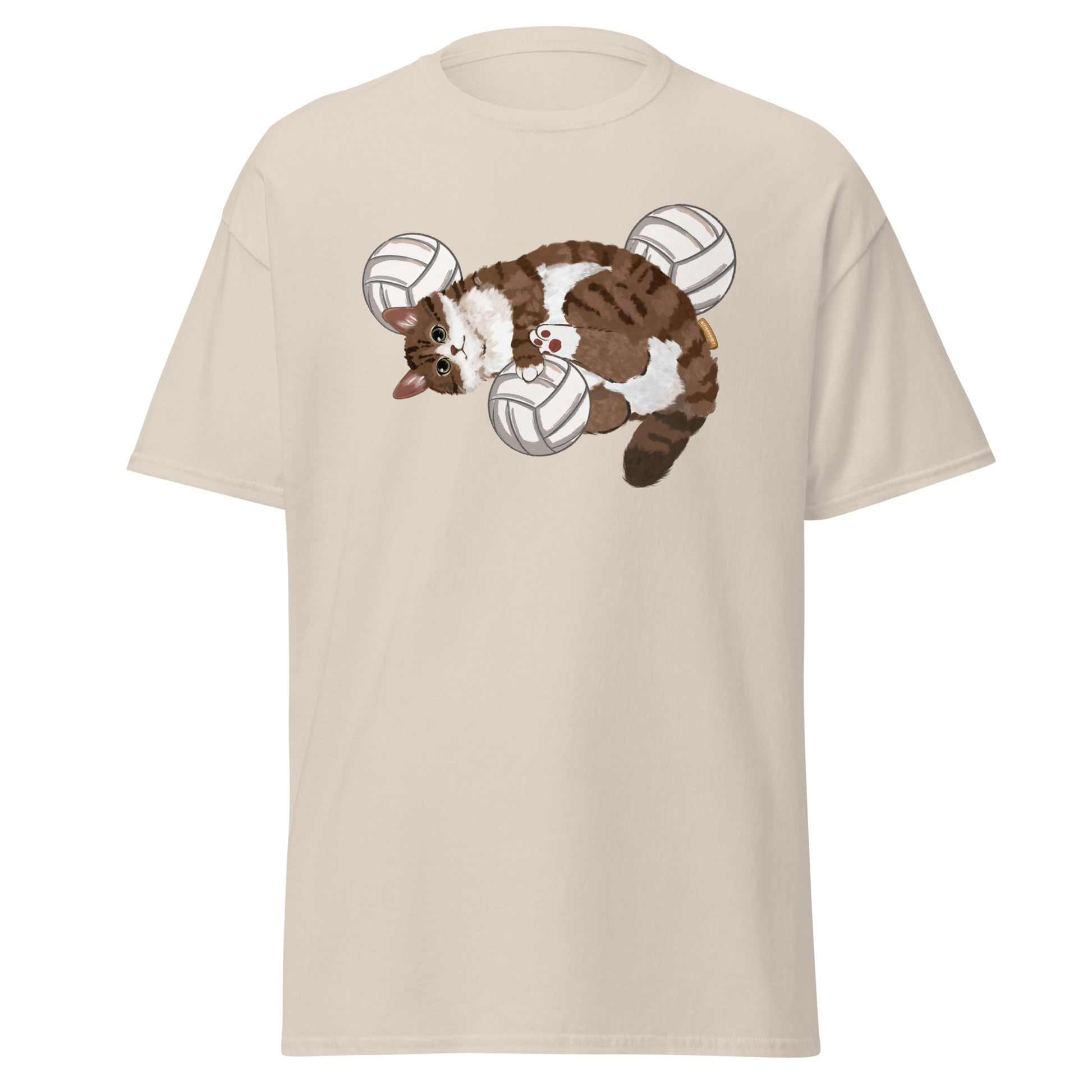 volley-cat-vintage-graphic-tee-natural-front-bittersweet-illustration