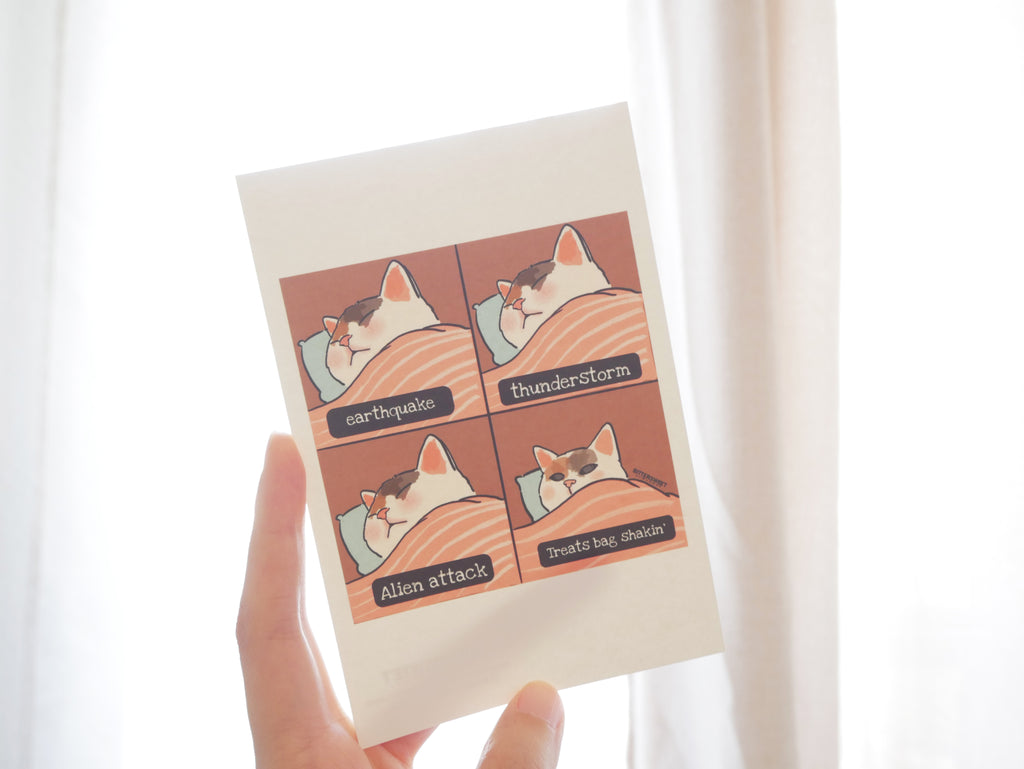 Cats be like - art print, postcard, cat graphic prints