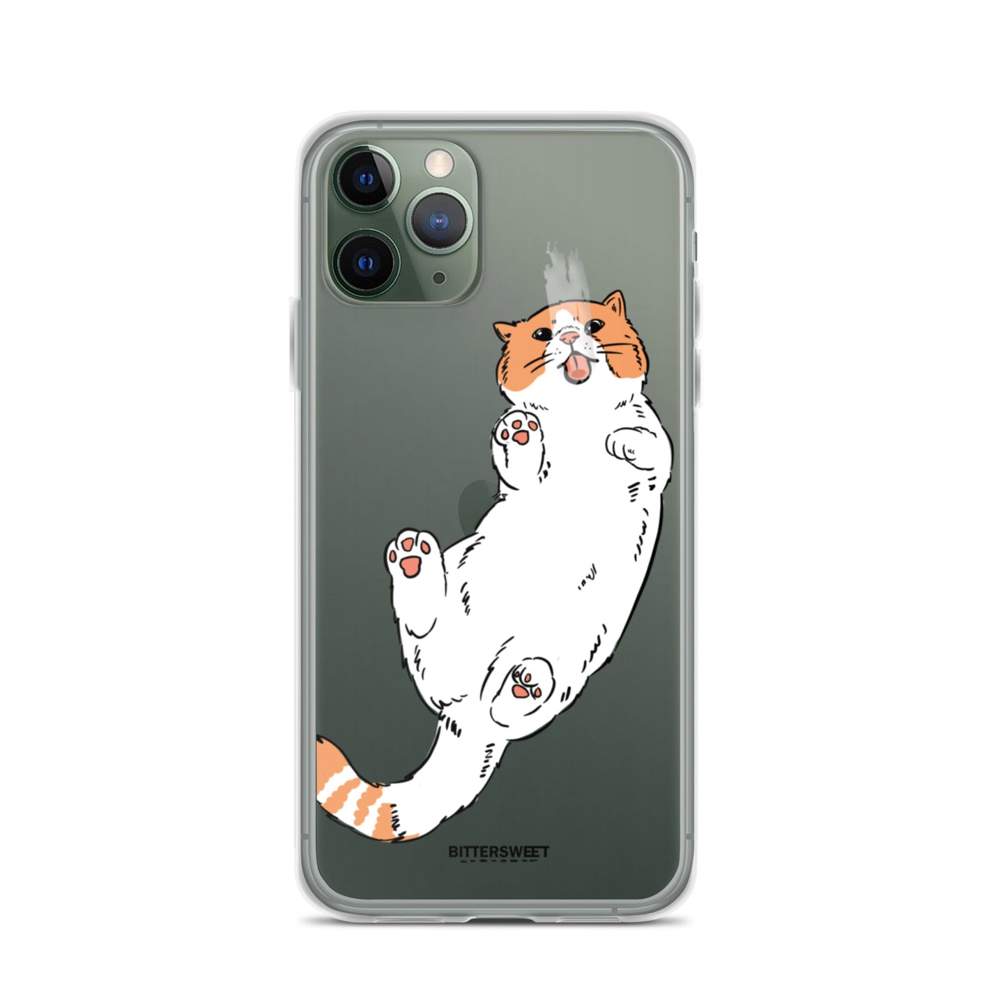 Orange cat iphone case, iphone 7- 14 case