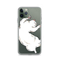 white cat phone case, iphone 7-14max available