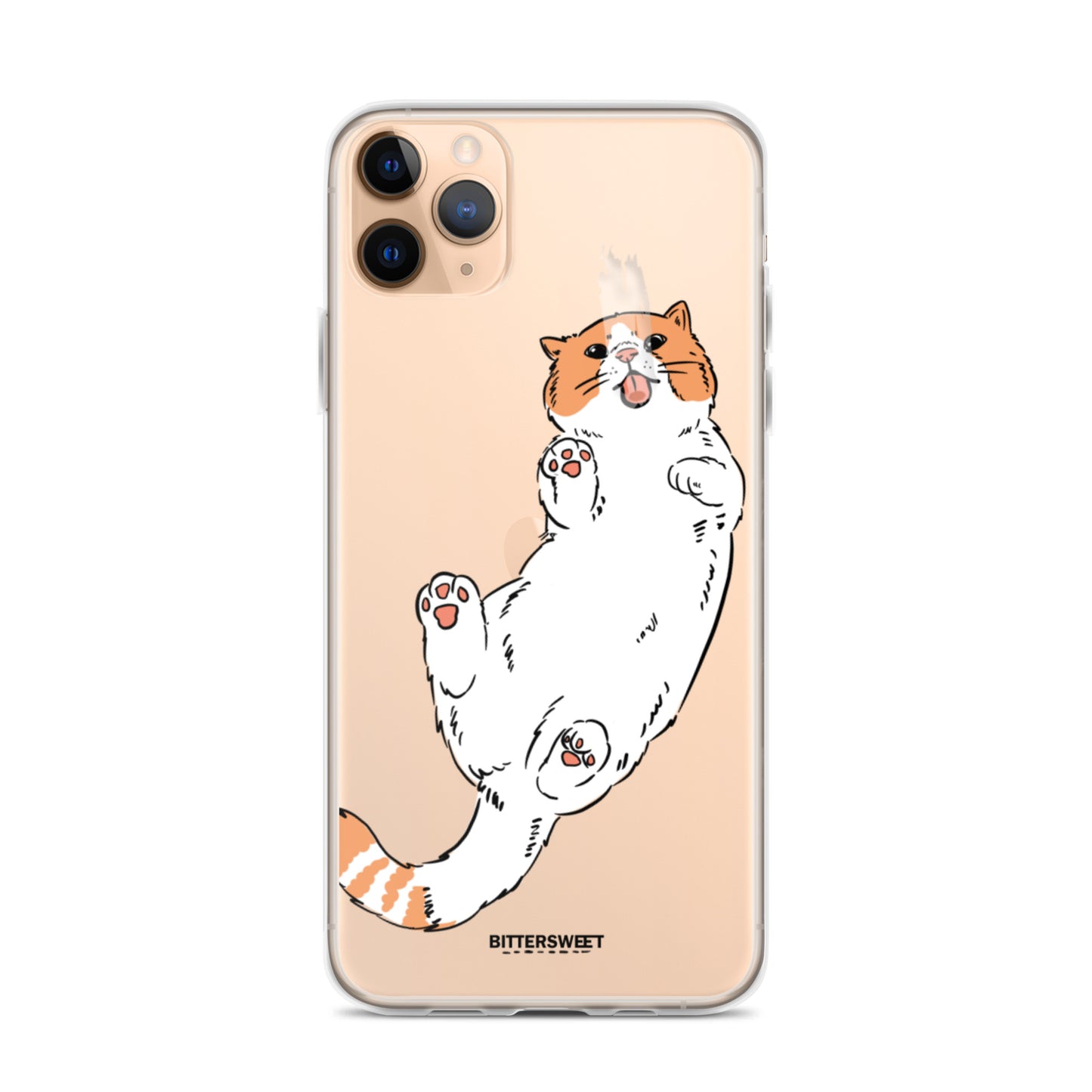 Orange cat iphone case, iphone 7- 14 case